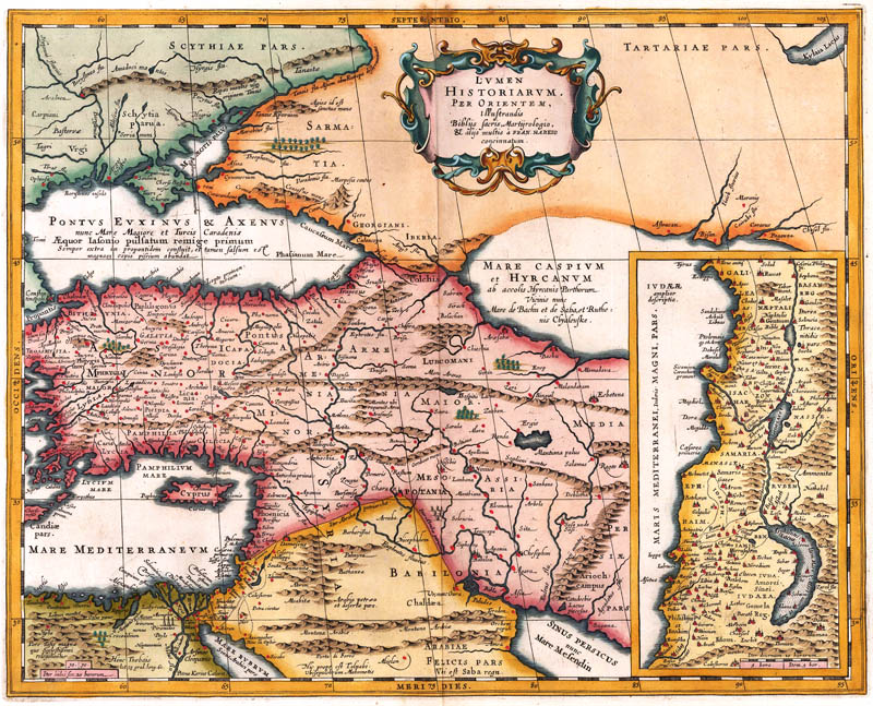 Middenoosten en Israel 1649 Janssonius